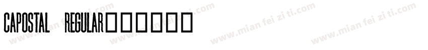 CAPostal Regular字体转换